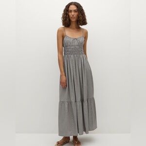 Faithfull Sofie maxi dress in espresso gingham